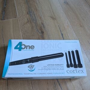 Cortex 4-in-1 Curling Iron Set in Black and Teal